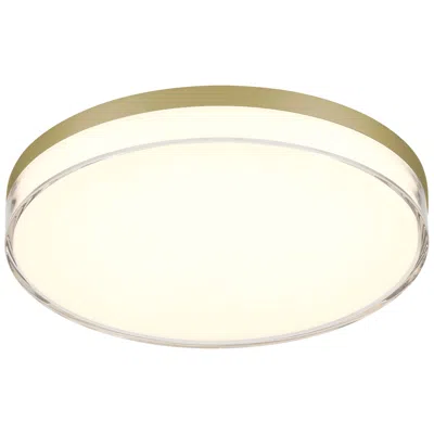 Minka Lavery Minka Vantage 11" Wide Led Ashen Brass Flush Mount Ceiling Light