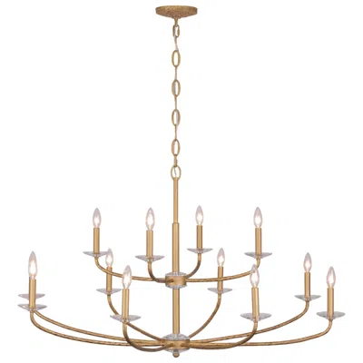 Minka Lavery Minka-lavery Atella 48" Traditional 12-light Ashen Gold Chandelier