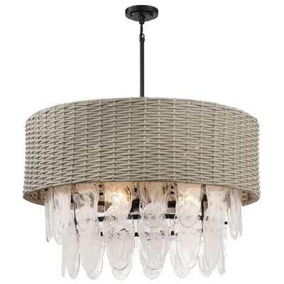 Minka Lavery Minka-lavery Breakers Isle 9-light Black Pendant