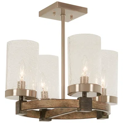 Minka Lavery Minka-lavery Bridlewood 15" 4-light Rustic Ceiling Light