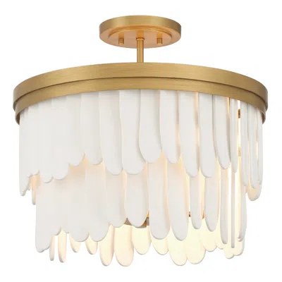Minka Lavery Minka-lavery Briscade 6-light 18-in Painted Legacy Brass Semi Flush