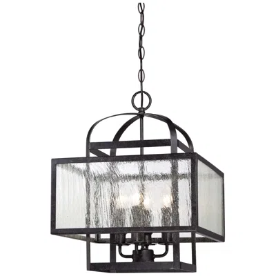 Minka Lavery Minka-lavery  Camden Square 4-light Aged Charcoal Mini Chandelier