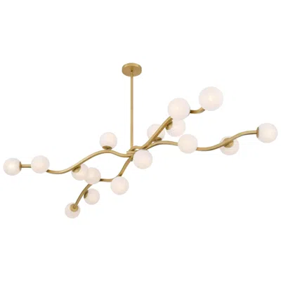 Minka Lavery Minka-lavery Curven 16-light 75-in Legacy Brass Indoor Chandelier