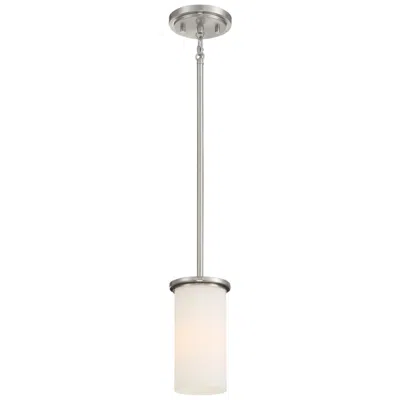 Minka Lavery Minka-lavery Haisley 1-light Brushed Nickel Mini Pendant Semi Flush