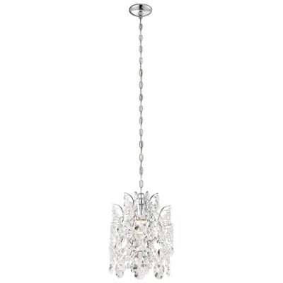 Minka Lavery Minka-lavery Isabella's Crown 1-light Chrome And Crystal Mini Pendant