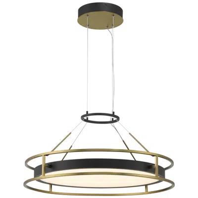 Minka Lavery Minka-lavery Levitation Led Soft Brass And Black Pendant