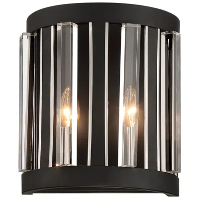 Minka Lavery Minka-lavery Majestic Splendor 2-light Coal - Polished Nickel Wall Sconce