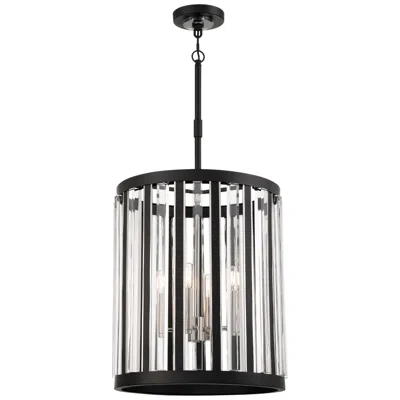 Minka Lavery Minka-lavery Majestic Splendor 4-light Sand Coal - Polished Nickel Pendant