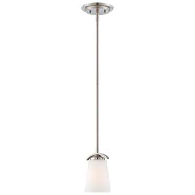 Minka Lavery Minka-lavery Overland Park 1-light Brushed Nickel Mini Pendant