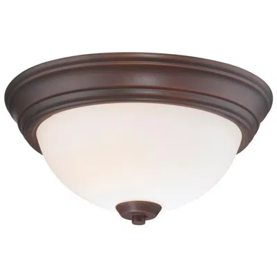 Minka Lavery Minka-lavery Overland Park 2-light Vintage Bronze Flush Mount