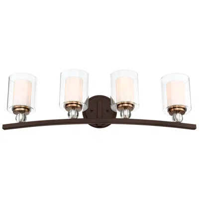 Minka Lavery Minka-lavery Studio 5 33" Wide 4-light Painted Bronze Bath Light Bar