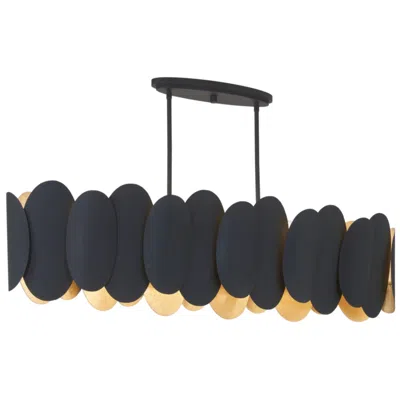 Minka Lavery Minka-lavery Vailen 10-light Dark Black And Textured Gold Island Chandelier