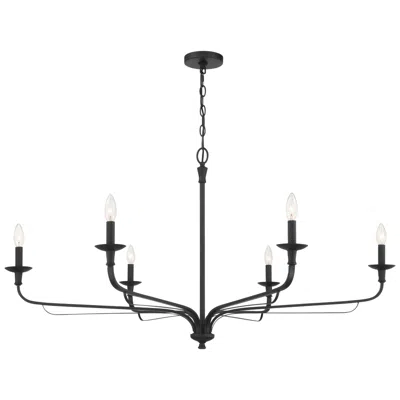 Minka Lavery Minka-lavery Velena 6-light 47.25-in Dark Matte Black Indoor Chandelier