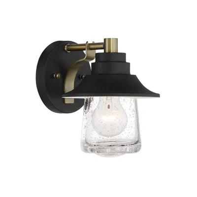 Minka Lavery Minka-lavery Westfield Manor 1-light Sand Black And Soft Brass Vanity Light