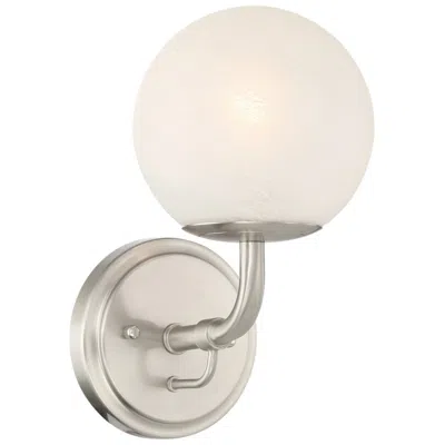 Minka Lavery Minka-lavery Whitehall 1-light 6-in Brushed Nickel Indoor Vanity Light