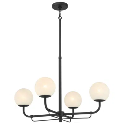 Minka Lavery Minka-lavery Whitehall 4-light 30-in Dark Matte Black Indoor Chandelier