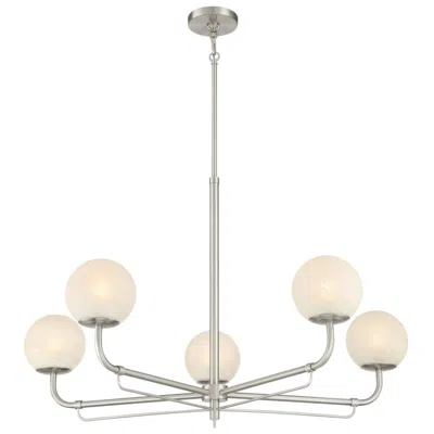 Minka Lavery Minka-lavery Whitehall 5-light 38-in Brushed Nickel Indoor Chandelier