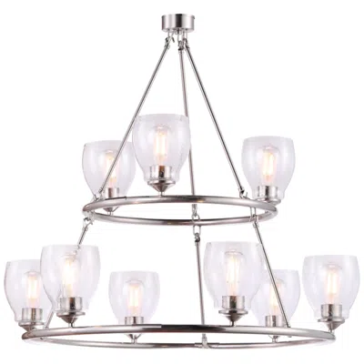 Minka Lavery Minka-lavery Winsley 9-light Brushed Nickel Chandelier