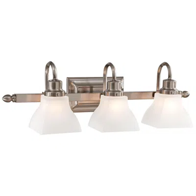 Minka Lavery Mission Ridge 25 1/2" Wide Brushed Nickel 3-light Bath Light