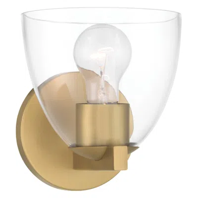 Minka Lavery Noellea 1-light 6.5-in Legacy Brass Vanity Light With Shade