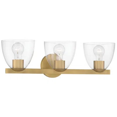 Minka Lavery Noellea 3-light 23.5-in Legacy Brass Vanity Light With Shades