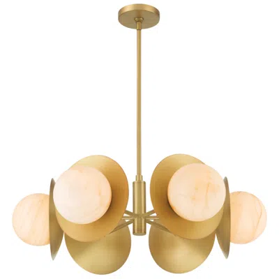 Minka Lavery Olenne 6-light 28-in Legacy Brass Pendant With Orb Shades