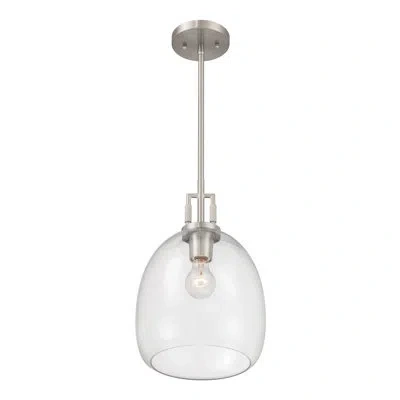 Minka Lavery Orbis 10" 1-light Mini Pendant In Nickel