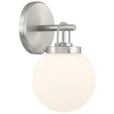 Minka Lavery Ortesa 1-lt 6-in Brushed Nickel Vanity Light With Glass Shade
