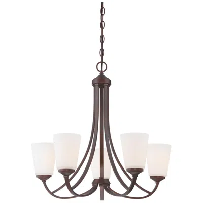 Minka Lavery Overland Park 26" Wide Vintage Bronze 5-light Chandelier