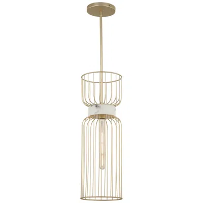Minka Lavery Park Slope 8" Wide Nouveau Gold Mini Pendant