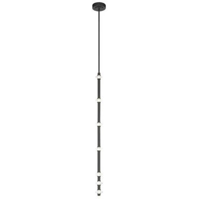 Minka Lavery Pearl Led 2.5in Dark Matte Black Mini Pendant With Glass Shade