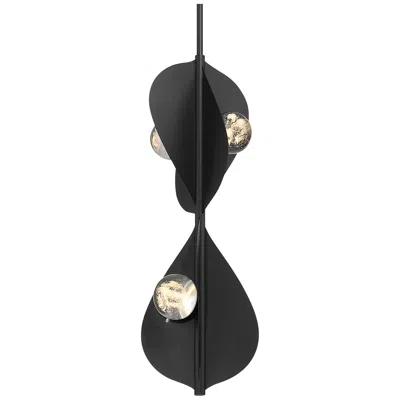 Minka Lavery Pod Led 8.25-in Sand Coal Black Pendant With Glass Shade