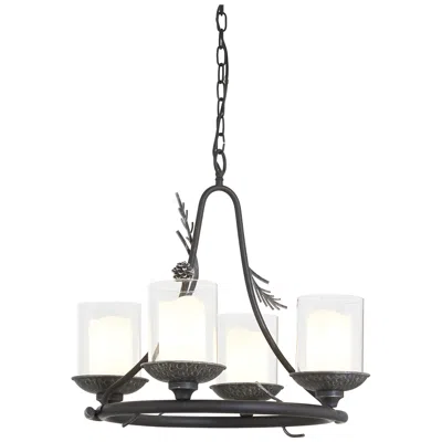Minka Lavery Ponderosa Ridge 22" Wide Weathered Spruce 4-light Chandelier