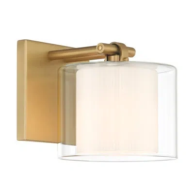 Minka Lavery Seville 6" High 1-light Bath Sconce In Brass