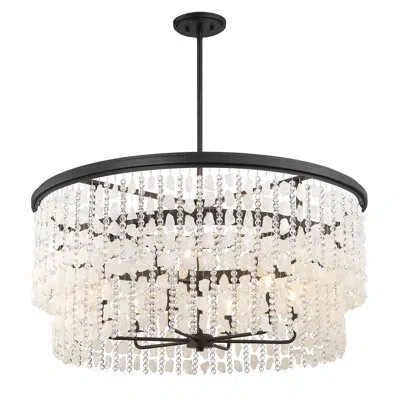 Minka Lavery Shimmering Elegance - 9 Light Chandelier In Sand Coal Finish