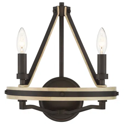 Minka Lavery Sonoma 2-light 13-in Dark Bronze Indoor Wall Sconce