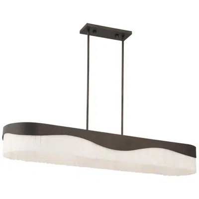 Minka Lavery Sway 48" Wide Dark Bronze 6-light Island Pendant