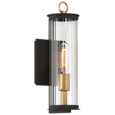 Minka Lavery The Great Outdoors Cara 1-light 4.75-in Matte Black And Brass Wall Sconce