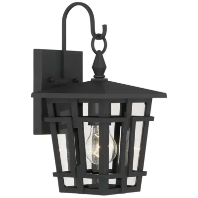 Minka Lavery The Great Outdoors Fieldstone 1-light 7-in Sand Black Outdoor Wall Sconce