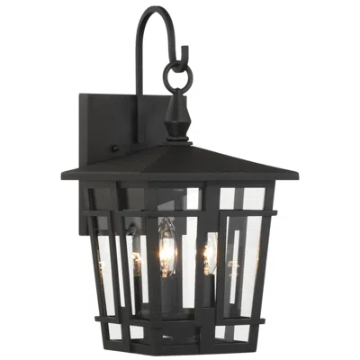 Minka Lavery The Great Outdoors Fieldstone 3-light 9-in Sand Black Outdoor Wall Sconce