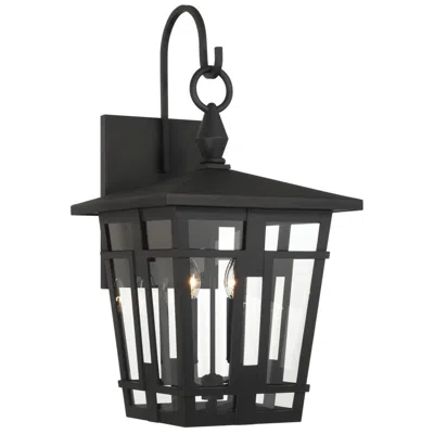 Minka Lavery The Great Outdoors Fieldstone 4-light 16.25-in Black Outdoor Wall Sconce