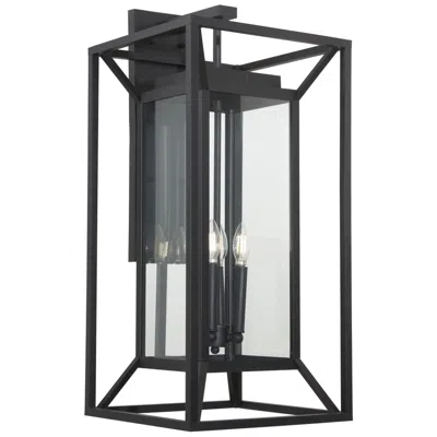 Minka Lavery The Great Outdoors Harbor View 4-light Sand Black Outdoor Wall Sconce