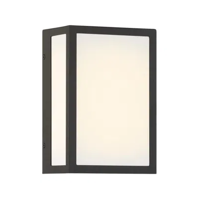Minka Lavery The Great Outdoors Marlborough Led 6-in Sand Coal Black Outdoor Wall Sconce