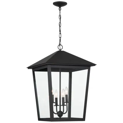 Minka Lavery The Great Outdoors Noble Hill 4-light Black Chain Hung With Glass Shade