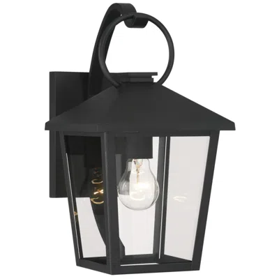 Minka Lavery The Great Outdoors Parkside 1-light 8-in Sand Black Outdoor Wall Sconce