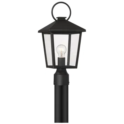 Minka Lavery The Great Outdoors Parkside 1-light 8-in Sand Coal Black Outdoor Post Mount