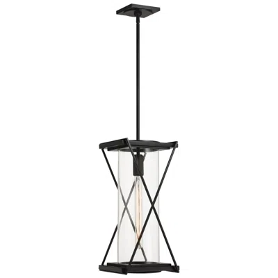Minka Lavery The Great Outdoors Rockhill 1-light 9.5-in Black Pendant Lighting