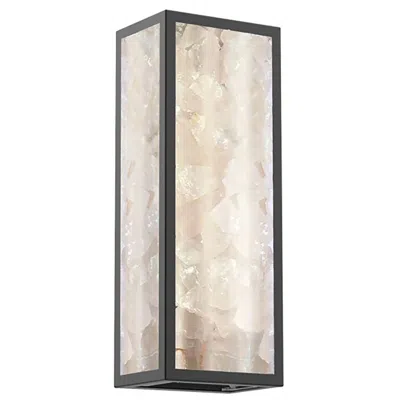 Minka Lavery The Great Outdoors Salt Creek 1-light Led 8-in Black Outdoor Wall Sconce