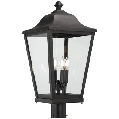 Minka Lavery The Great Outdoors Savannah 4-light Sand Coal Outdoor Post Mount