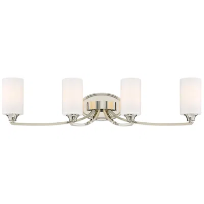 Minka Lavery Tilbury 33 1/4" Wide Polished Nickel 4-light Bath Light